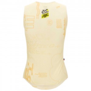 Bekleidung Herren Santini Tour de France 2024 armellose radunterhemd-Grand Départ Bekleidung Herren Santini Tour de France 2024 armellose radunterhemd-Grand Départ