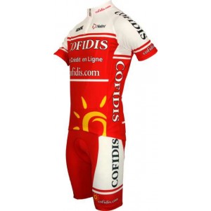 Cofidis 2011 Kinder Kurzarmtrikot mit kurzem Reißverschluss