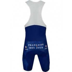 Francaise des Jeux(FdJ) 2005-Radsport-Trägerhose blau