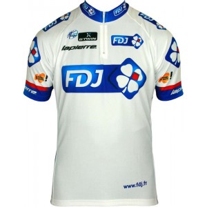 FRANCAISE DES JEUX(FDJ) 2013 Kurzarmtrikot mit kurzem Reißverschluss